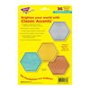 Trend Enterprises I Heart Metal™ Hexagons Classic Accents® Variety Pack, 36 Pieces, PK3 T10643